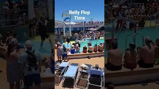 Is it really a cruise without a belly Flop competition? #travel #cruise #cruiseship #royalcaribbean