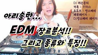 디제잉 기초]  EDM 장르!! / EDM 종류와 특징!!