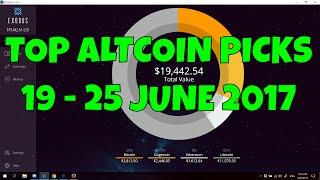 TOP ALTCOIN PICKS! | 19 - 25 JUNE 2017