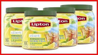 Lipton Diet Iced Tea Mix, Lemon, Caffeine-Free, Sugar-Free Black Tea Mix, Makes 10 Quarts