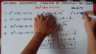 Solving Quadratic Equations by Completing the Square | Explained in Detailed |