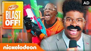 Isaiah Crews vs. Terry Crews: Shake & Shimmy CHALLENGE! | BLAST OFF! The Ultimate NERF Competition