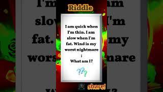 425 | Swift or Sluggish: Winds Dread #Riddle #QuickAndSlow #WhatAmI #Shorts