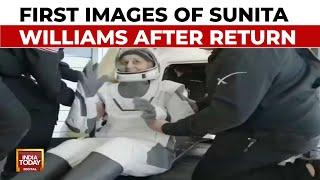 Sunita Williams Smiles And Waves At The Camera After Her Safe Return To Earth