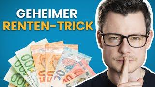 (Geheimer) Trick für maximale Rente (100% legal) // Rente und weiterarbeiten