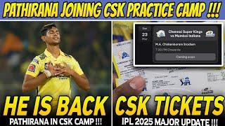 Matheesha Pathirana Coming  CSK IPL 2025 Tickets Booking Updates