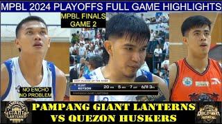 𝟮𝟬𝟮𝟰 𝗠𝗣𝗕𝗟 𝗡𝗔𝗧𝗜𝗢𝗡𝗔𝗟 𝗙𝗜𝗡𝗔𝗟𝗦 𝗚𝗔𝗠𝗘 2 | Quezon  vs Pampanga  Full Game Highlights| December 3, 2024