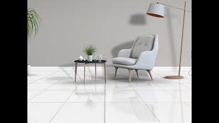 Super White Nano Shiny Polished Porcelain Floor Tile   600 x 600mm   JIN1433