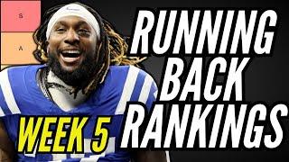 MUST START RBs for Week 5 Fantasy Football (Tier List)