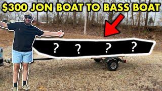 CHEAP Facebook Marketplace JON BOAT to BASS BOAT!!! (UNDER $500)