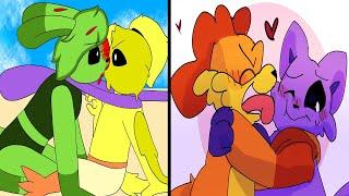 Catnap x Dogday Hoppy x Chicken Go ahead and Kiss!  | Poppy Playtime Nightmare Critters  Comic Dub