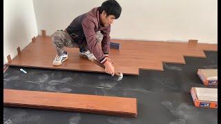 Techniques Construction Living Room Floor With Wood & How To Install Wooden Floors Step By Step