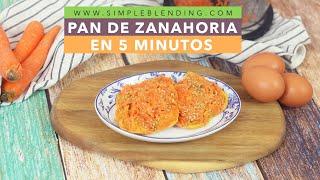 PAN DE ZANAHORIA EN TAN SÓLO 5 MINUTOS | Pan exprés de zanahoria en el microondas