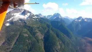 Flying over Vancouver Island in a Seaplane