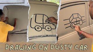 Easy drawing tutorials on dusty car #drawing #art #easydrawings