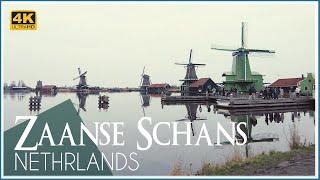 Walking Tour in Zaandam (The Zaanse Schans) / A cultural-historical place - 4k /2023