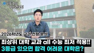 [2026 대입] 교과 전형 분석! 꼭 알아야 할 상위권 대학 이슈 및 변경 사항은?