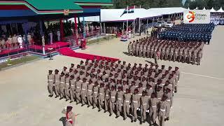 Military precision: KDF recruits put on a show during their pass-out parade in Eldoret