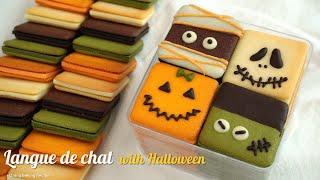 [SUB]  Langue de chat with Halloween recipe ｜ siZning