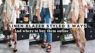 Linen Blazer | 3 Ways To Wear | Best Women's linen blazers to buy online for summer