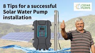 Solar water pump installation? Watch before installing!