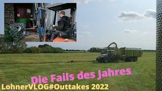 LohnerVLOG#Outtakes Best Fails of the Year 2022 Schnacki/Claas/Fendt/Linde