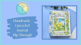 Handmade Upcycled Brambly Hedge Spring Story Journal Flip Through | Cornflower Lane | ad