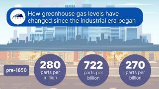 Animation: How greenhouse gas levels have increased since 1850