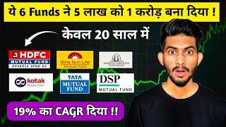 How 6 Large Cap Funds Can Make You a CROREPATI in Only 20 Years | Best Large Cap Mutual Funds 2024