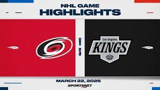 NHL Highlights | Hurricanes vs. Kings - March 22, 2025