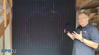 Demoing the LED Light Wall by Twinkly