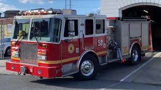 ⁴ᴷ Philadelphia Fire Department Engine 50 Responding { Federal Q + Horn }