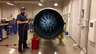 PRATT & WHITNEY JT8D THRUST REVERSER DEPLOYMENT