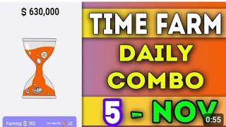 Time Farm Daily Combo 5 Nov 2024 _ Today Time Farm Oracle Answer _ Time Farm Answer Today _viral |