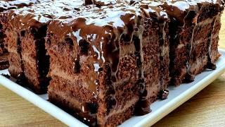 Simple Chocolate Cake recipe - Quick and Delicious! Easy Cake recipe to make at home!