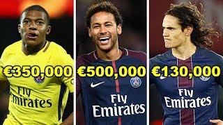 Paris Saint Germain ( PSG ) Players Salaries 2018 ( Weekly Wages )