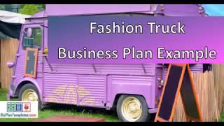 mobile fashion store business plan - template with example sample