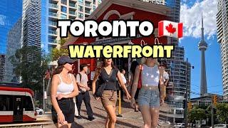 Toronto Waterfront Walking Tour Harbourfront Downtown Toronto Canada 4k