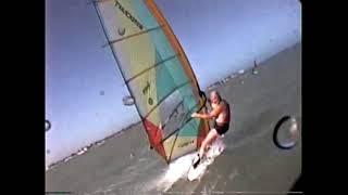 Frandy Coello filming windsurfing in Adicora