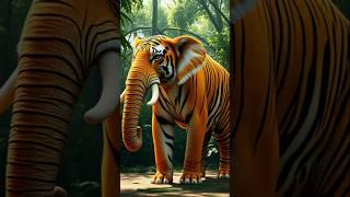 Tiger vs Elephant - Animal Fusion #tiger #elephant #animalfusion