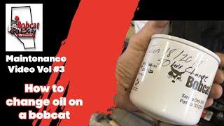 How to change oil on a bobcat