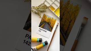 PANTONE 142 (8/100) #art #aesthetic #fall #nature #forest #travel #road #autumn #yellow #pantone