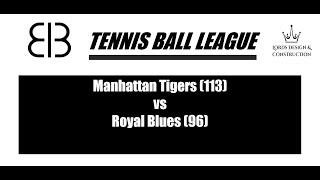 BB Indoor Tennis Ball Cricket League: Manhattan Tiger v Royal Blues