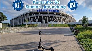 BBBank Wildpark in Karlsruhe Geschichte und umrunden ( Karlsruher sc Stadion )