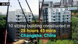 10 storey building constructed in 28 hours and 45 mins - China