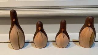 These sold immediately! - Woodturning Penguins