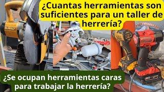 ¿Cuantas herramientas ocupa tener un taller de herrería, y como es el taller de un herrero?