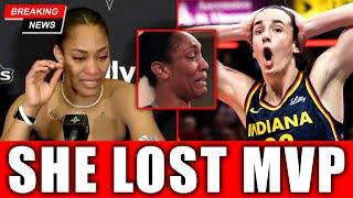 2 MINUTES AGO: A'ja Wilson CRYING for LOSING MVP to CAITLIN CLARK | WHY?