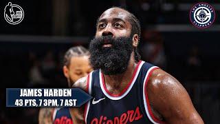 James Harden scores 43 PTS in 3 QUARTERS  | NBA on ESPN