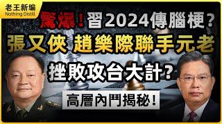 驚爆！習近平2024傳腦梗？張又俠、趙樂際聯手元老，挫敗攻台大計？習近平權力受挫！高層內鬥揭秘！